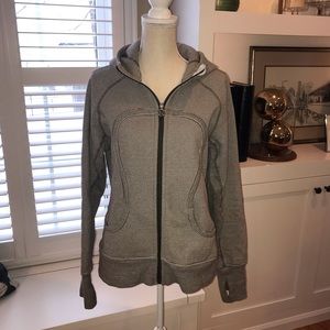 Lululemon striped Scuba Hoodie jacket 12